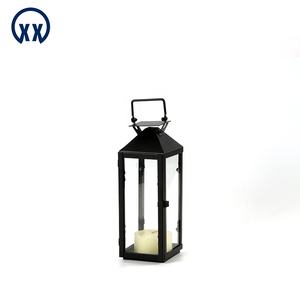 High Quality Iron Retro <strong>Lantern</strong> Indoor/Outdoor Chinese Style LED Hurricane Lamp Glass Classic <strong>Candle</strong> Jar Home Decoration - Product Image 2
