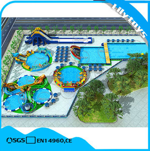 Gran gran fuente de la fábrica tipo inflable al aire libre <span class=keywords><strong>parques</strong></span> acuáticos para entretenimiento - Product Image 1
