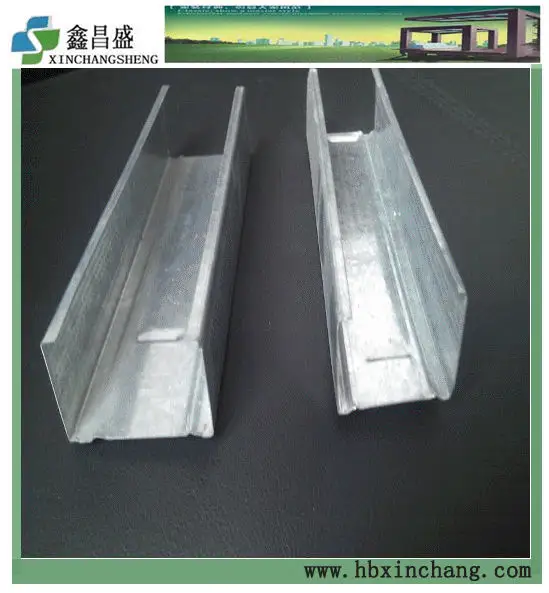 C channel C stud for gypsum drywall and ceiling system