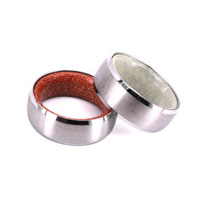 新しいTHXジュエリー ベストフレンズフォーエバー 貴重な石とタングステンを組み合わせたアメジストタングステンのおしゃれなユニセックスの親友リング - Product Image 3