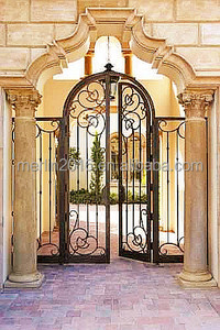 En <span class=keywords><strong>fer</strong></span> forgé cour porte jardin porte M-098 - Product Image 1