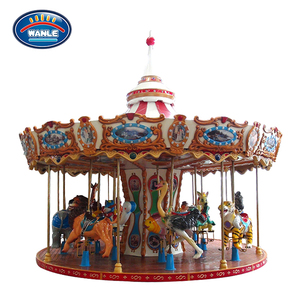 Wanle patio al aire libre Animal feliz ir paseo para niños Mini carrusel para venta - Product Image 1
