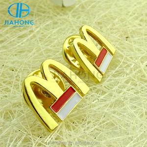 Commercio all'ingrosso su ordine <span class=keywords><strong>M</strong></span> metallo a forma di nome dello smalto pin badge - Product Image 4