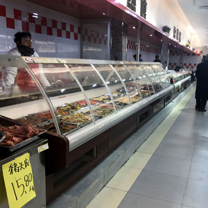 Équipement de réfrigération pour boucher, vitrine réfrigérée pour viande SSG-N-2.5, température unique, R404a, utilisé pour les supermarchés/restaurants/épiceries - Product Image 3