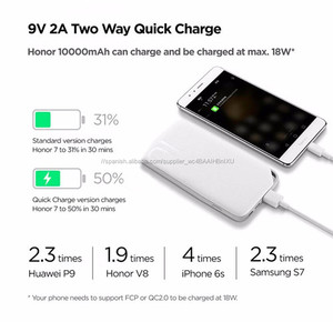 HUAWEI Original Banco de la Energía 10000mah AP08 Tipo <span class=keywords><strong>C</strong></span> Y Micro USB de Carga USB externo Portátil 10000 mah banco de potencia - Product Image 3