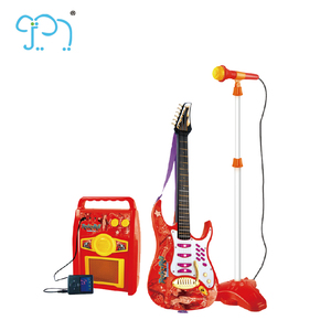 Cadeau préféré des filles Jouet pour enfants <span class=keywords><strong>Guitare</strong></span> électrique chinoise bon marché avec microphone combiné - Product Image 2