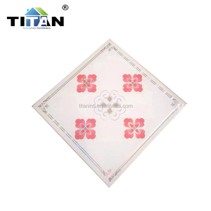 Lebanon vuông 60x60 nhựa 595*595*7 Mét PVC Trần Bảng điều chỉnh 600x600 PVC gạch Trần - Product Image 3