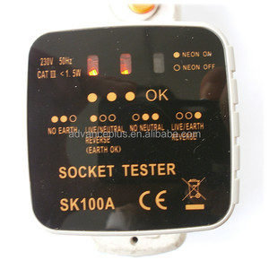 בטיחות טסטר בודק שקע מכשיר בדיקת הספק e100a - Product Image 2
