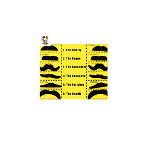 Tùy Chỉnh 12Pcs Ưa Thích Ăn Mặc Trang Phục Bên Vui Giá Rẻ Màu Đen <span class=keywords><strong>Moustache</strong></span> Cho Bán HPC-0358 - Product Image 1