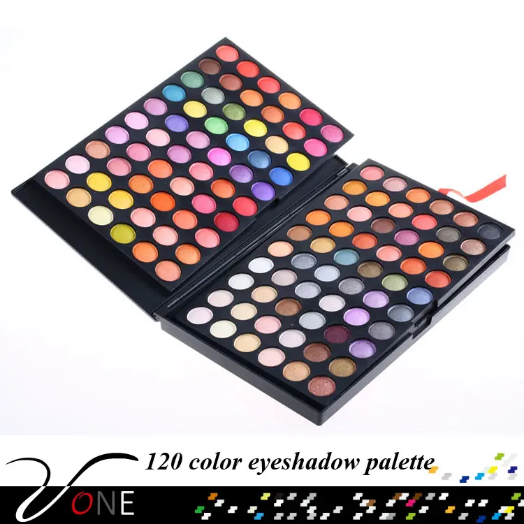 Doubl1e capa 120 color paleta sombra de ojos con alta calidad