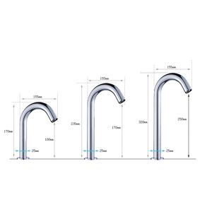 FLGシングルコールド自動センサー蛇口到着304ステンレス鋼新しいCEバスルームクロームモダン現代セラミックポリッシュ - Product Image 1