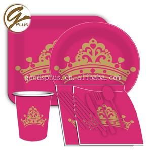 Assiettes en papier rondes ou carrées, 2021 pièces, pour fournitures de fête - Product Image 2