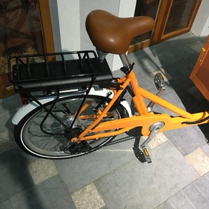 Vélo électrique à 3 roues pour adulte, Tricycle danois 200-250W, pédales d'assistance, en cuir - Product Image 4