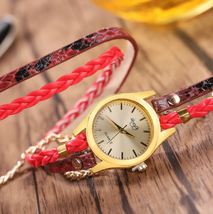 Orologio da Polso Dorato per Donna, Casual, con Bracciale, Quadrante Rotondo con Cristalli, Orologio di Lusso - Product Image 2