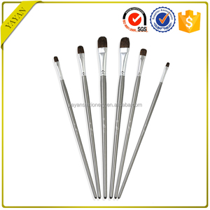 Haute Qualité 6 PCS Fournitures D'<span class=keywords><strong>art</strong></span> Filbert Écureuil Huile Artiste Pinceaux pour la Peinture - Product Image 3