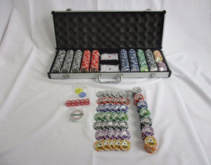 500pc 14 Gram Yin Yang Design <strong>Poker</strong> <strong>Chip</strong> <strong>Set</strong> - Product Image 1