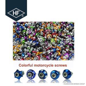 Vis de décoration de plaque d'immatriculation de <span class=keywords><strong>moto</strong></span> colorées CNC de haute qualité modifier les pièces - Product Image 3