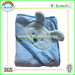 2014 venta caliente hi- brotar baby tela <span class=keywords><strong>de</strong></span> bambú toalla con bordado - Product Image 1