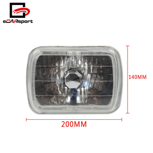 Phares universels blancs transparents Halo 7X6 H4 Faisceau scellé H6014 H6052 H6054 Conversion de phare automobile - Product Image 3