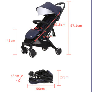 Cochecito de Bebé Compacto, Ligero, de Lujo, con Control Remoto, <span class=keywords><strong>2</strong></span> en 1, Ruedas Tipo SUV, Diseño Plegable para Bebés de 0 <span class=keywords><strong>a</strong></span> 3 <span class=keywords><strong>A</strong></span>ños - Product Image 3