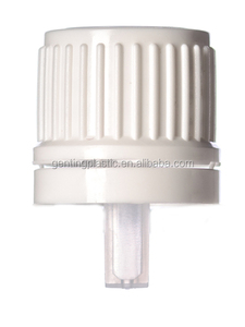 Bouchon compte-gouttes inviolable en PP blanc de <span class=keywords><strong>18</strong></span> mm avec embout inversé et orifice pour bouchons de bouteilles et fermetures - Product Image 3