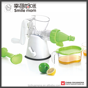 Presse-agrumes manuel Smile Mom à manivelle pour oranges et citrons, ustensile de cuisine avec base à ventouse et vis sans fin - Product Image 2