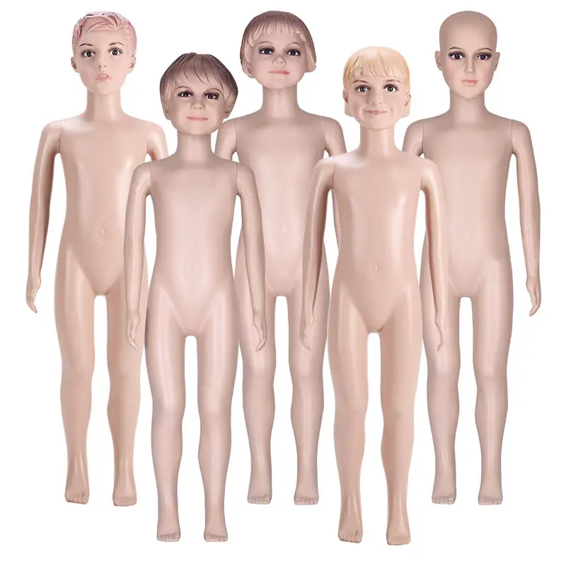 XINJI Plastic Kid Manikin Make Up Mannequin Skin Color Realistic Child Size Mannequins