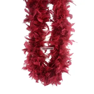 Excellent Quality Boas For Party / Simple Design Solid Colorful Boa Feather solid color curly turkey feather boas