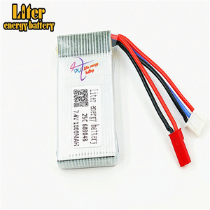 603048 7.4 V 1000 mAH 25C Lipo Batteria Per MJXRC X600 F46 X601H JXD391V aereo 7.4 V 1000 mAH 2 S Lipo battery 7.4 JST spina - Product Image 3