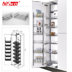Organizador de <span class=keywords><strong>Cocina</strong></span>, Unidad de Despensa Extraíble, <span class=keywords><strong>Cesta</strong></span> de Almacenamiento de Alimentos y Botellas - Product Image 2