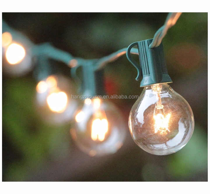 100ft G40 Globe String Lights with Bulbs for Outdoor/indoor