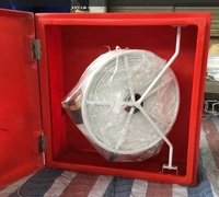 Équipement et accessoire muraux de lutte contre l'incendie de taille standard de type enfoncé d'armoire d'enrouleur de tuyau d'incendie en acier