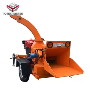 Rotexmaster Hot Sale 40hp 1000kg /h Diesel Mobile Wood Chipper Shredder for Garden Wood