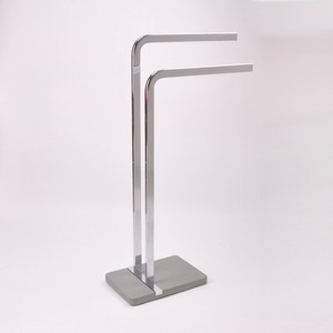 Toalleros de baño con calentador de 7 formas dobles a la moda con base de hormigón para uso en hoteles y apartamentos - Product Image 6