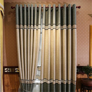 <span class=keywords><strong>Rideaux</strong></span> de fenêtre brodés Guangzhou, 2 couleurs, <span class=keywords><strong>tissu</strong></span> combiné - Product Image 2
