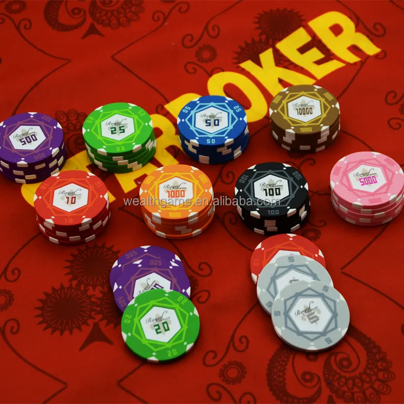 Novo chip de poker da argila 14g