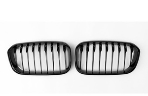 ABS Nero Lucido Anteriore Griglie Per BMW 1 serie F21 F20 LCI 2015 2016 <span class=keywords><strong>5</strong></span>-<span class=keywords><strong>porte</strong></span> hatchback 114i 116i 118i - Product Image 2