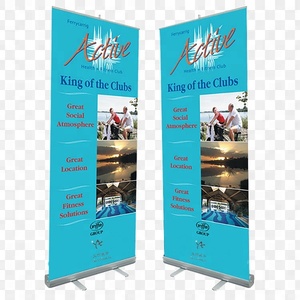 Economic Style Helmet Display Portable Pull up Promotion Banner Aluminum <strong>Roller</strong> <strong>Stand</strong> Advertised Pull up Banners - Product Image 1
