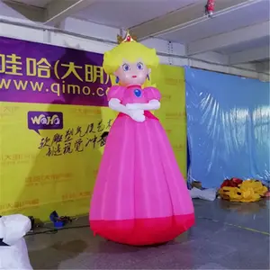 Globos inflables de personajes de dibujos animados personalizados, modelo de princesa inflable