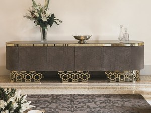 Di fascia alta di lusso in marmo in pelle scamosciata mobile <span class=keywords><strong>credenza</strong></span> - Product Image 2