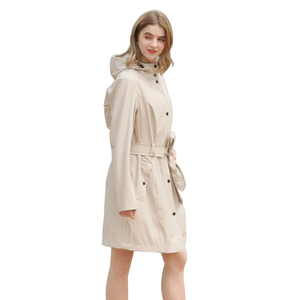 Rainfreem manteau de pluie doux pour femmes, vestes de pluie PU pour la mode manteau de pluie femme imperméable coupe-vent - Product Image 5