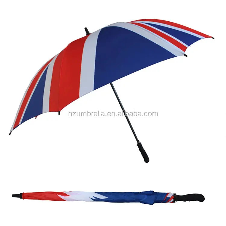 Parapluie droit entièrement en fibre de verre, 4mm, anglais