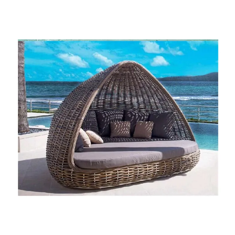 Уличная мебель от производителя, водонепроницаемый Плетеный подвесной шезлонг nestrest, новый дизайн, шезлонг для пляжа