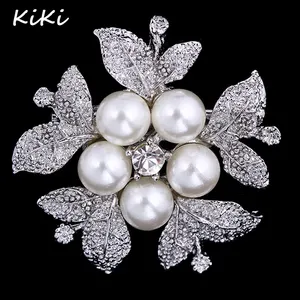 >>> Chất Lượng Cao Thời Trang Mạ Bạc Trang Sức Thanh Lịch Pha Lê Rhinestone Cổ Điển Sang Trọng Ngọc Trai Trâm