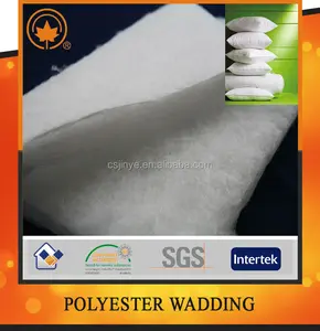 China Aangepaste Milieuvriendelijke Vilt Stof Padding Thermische Bonded Polyester Watten