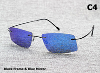 Nouvelles lunettes de soleil polarisées pour hommes tendance 2021, style Matrix, design de marque, monture en titane à mémoire de forme