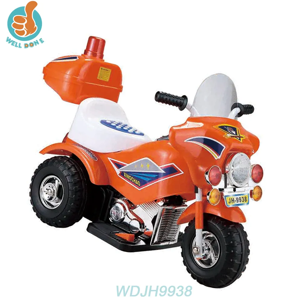 WDJH9938 Hot Sale Baby Plastic Kids Car 3 Wheel Motorcycle For Kids Electric Dirt Bike