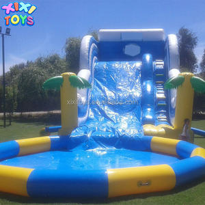 <span class=keywords><strong>Piscine</strong></span> gonflable <span class=keywords><strong>ronde</strong></span> scellée <span class=keywords><strong>pas</strong></span> chère, toboggan aquatique gonflable pour enfants, fête d'été - Product Image 3