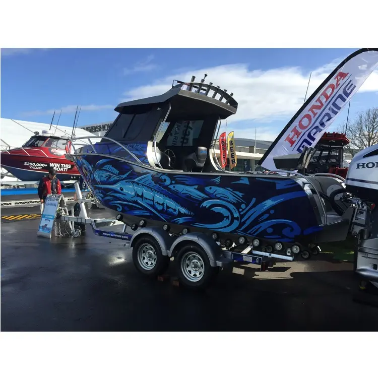 2019 neues Design Neuseeland Aluminium platte Boot Finsing Boot 8M Cuddy Kabine