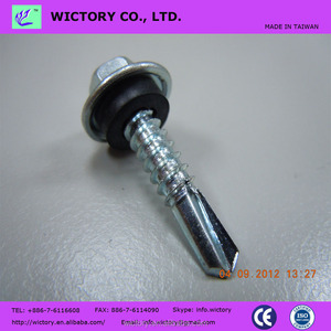 Vis de toiture autoforeuse à tête hexagonale avec EPDM, Taiwan - Product Image 5